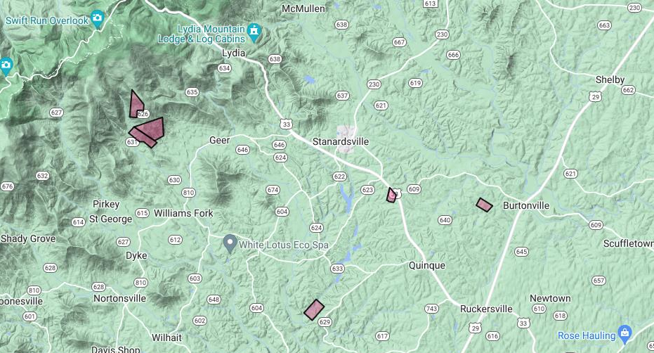 Ballard general land area map